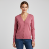 Women's Long Sleeve Button Down Vee Neck Classic Sweater Knit Cardigan